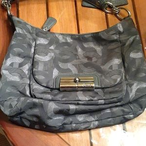 Silver & Grey Coach bag